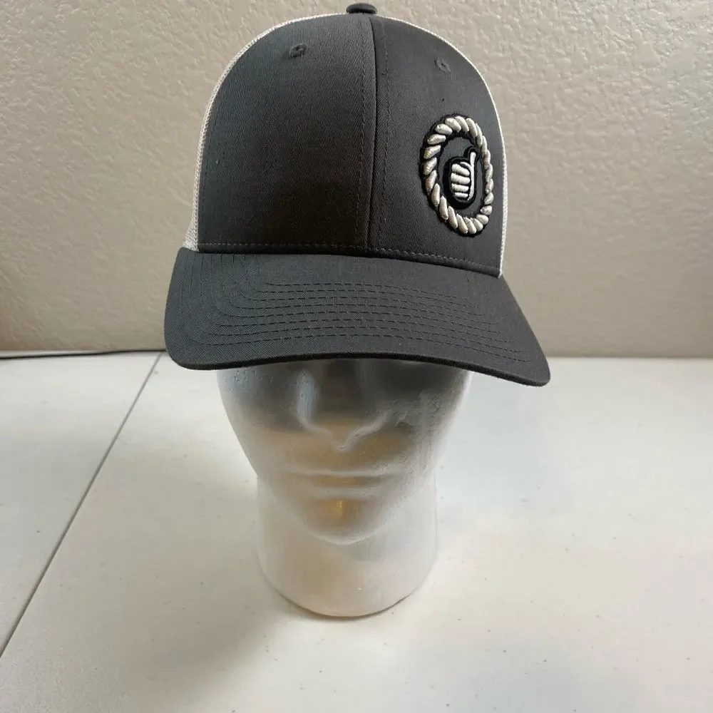 NWOT Dally Up Cap Youth Charcoal Gray/White Dally 203 Adjustable Baseball Hat
